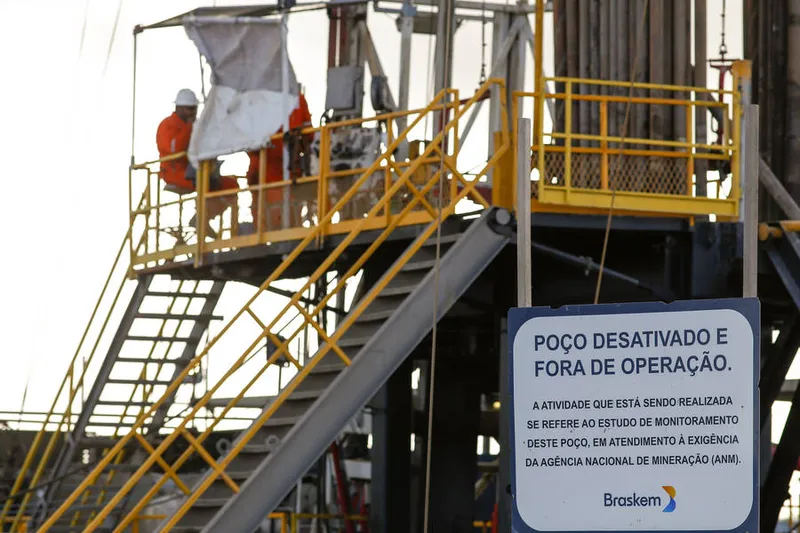 Braskem anunciou fechamento definitivo de 15 poços instalados na região dos bairros do Mutange e Bebedouro