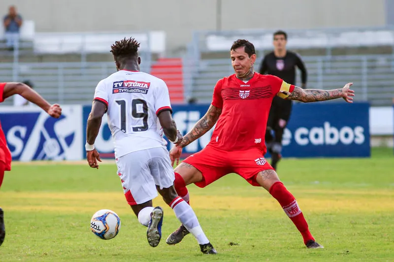Maceió, 18 de agosto de 2019
Lance do jogo entre CRB e Vitória. Partida válida pela 16ª rodada da Série B, do Campeonato Brasileiro, realizada no Estádio Rei Pelé. Alagoas - Brasil.
Foto: ©Ailton Cruz