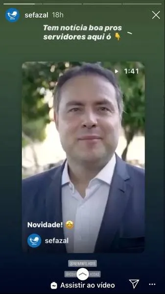 As contas no Instagram de órgãos como a Secretaria de Saúde, Secretaria da Fazenda e Instituto do Meio Ambiente foram usadas para promoção pessoal do governador