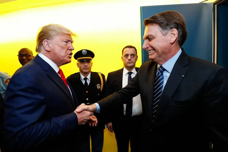 Jair Bolsonaro disse não considerar a ameaça de Donald Trump como uma “retaliação”