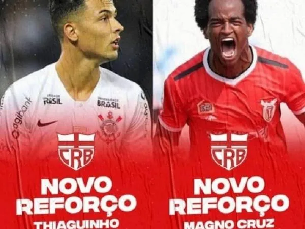 Thiaguinho e Magno Cruz são os novos reforços do CRB, que anunciou também Bill e Diego Torres