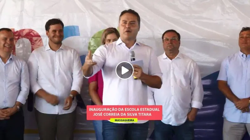 Renan Filho e Luciano Barbosa foram repreendidos pela população durante inauguração