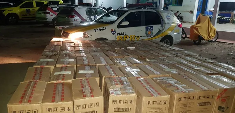 Imagem ilustrativa da imagem BPRV APREENDE CARGA COM 113 MIL MAÇOS DE CIGARRO