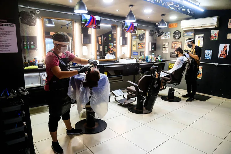 Maceió, 17 de julho de 2020 
Cavallero Barber Shop, localizado na Rua Dr. Odilon Vasconcelos, 90 - Jatiúca, Maceió. Alagoas - Brasil.
Foto: ©Ailton Cruz