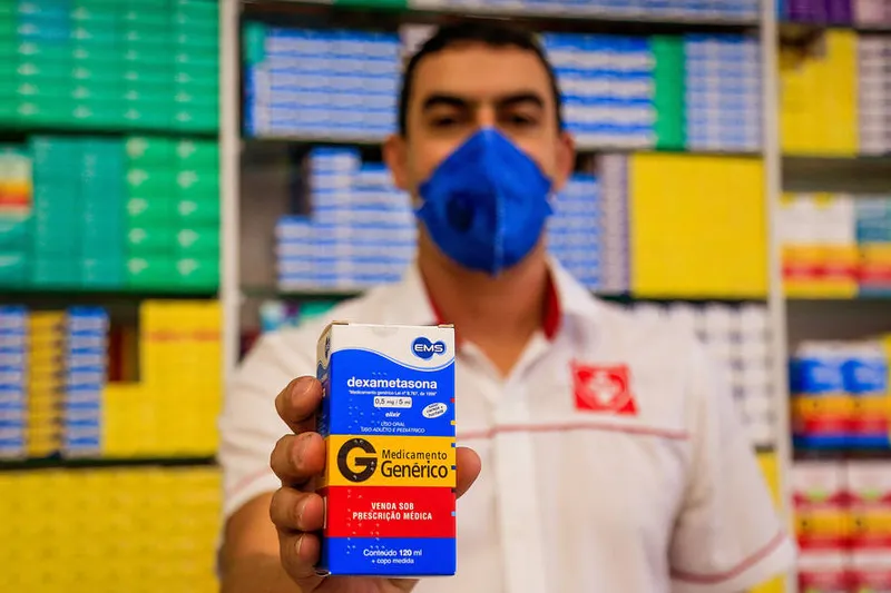 Maceió, 17 de junho de 2020 
Farmácia vendendo o medicamento  Dexametasona, que está sendo usado em pacientes com Covid-19 em Alagoas - Brasil.
Foto: ©Ailton Cruz