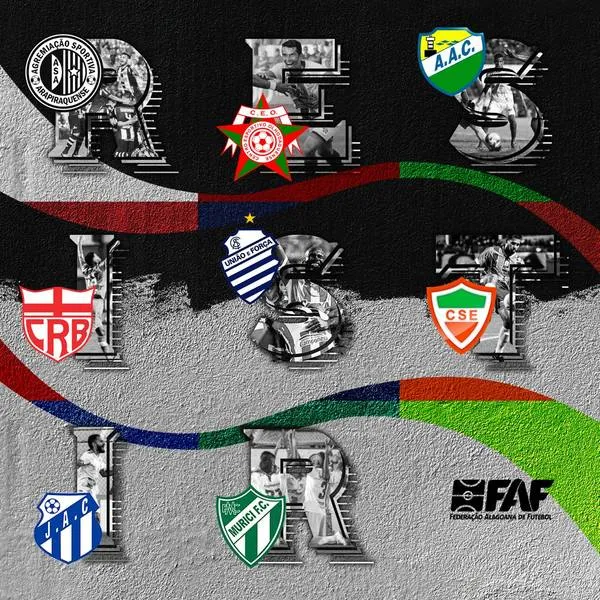 Os clubes da 1ª Divisão do Alagoano publicaram cada um uma letra da palavra “Resistir”, em seu respectivo Instagram, e formaram este mosaico que se encontra na rede social da FAF