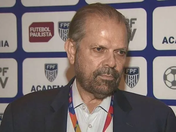Presidente da Federação Paulista de Futebol (FPF), Reinaldo Carneiro Bastos: orientação para testes em atletas