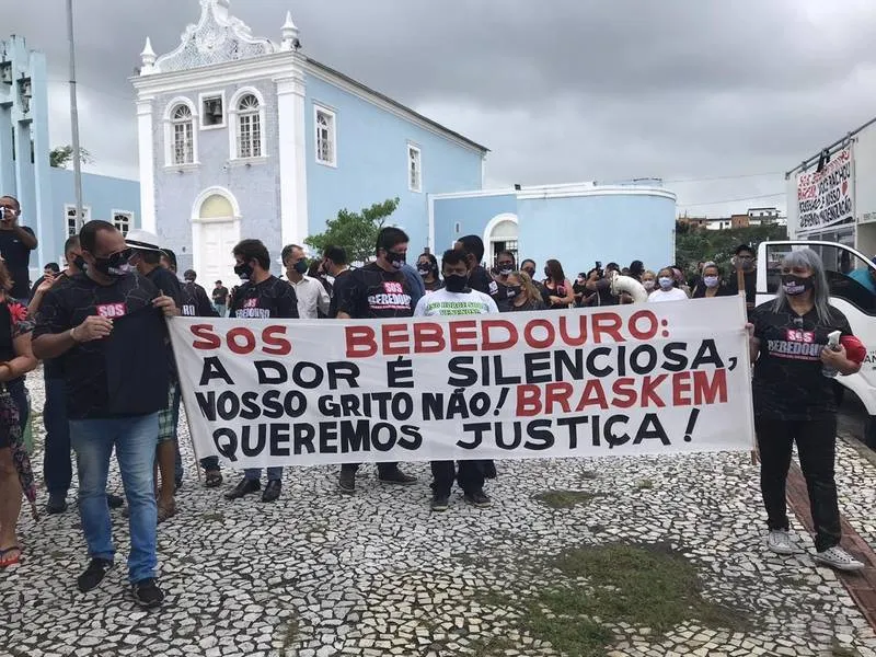 Bairros antigos como Bebedouro foram altamente impactados pela movimentação do solo e afundamento da região