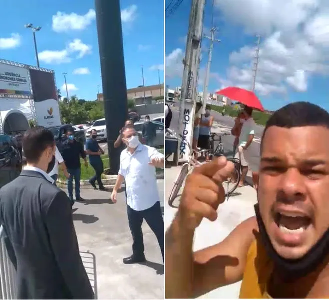 Revoltado com o descaso do governador, rapaz fez duras críticas contra Renan Filho