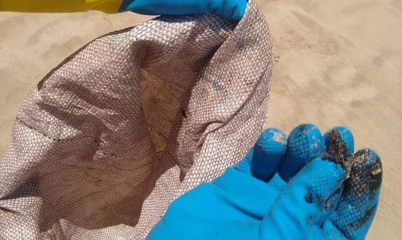 Imagem ilustrativa da imagem RESÍDUOS ACHADOS EM PRAIAS SÃO DE ÓLEO DERRAMADO ANO PASSADO