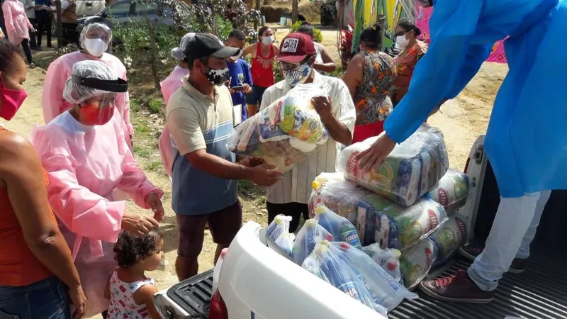 Quilombo Mariana, em Santana do Mundaú, foi a primeira comunidade quilombola de Alagoas a receber as cestas básicas