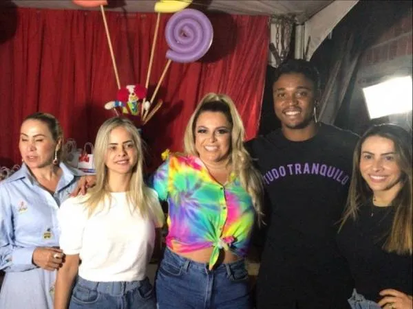 Evento teve o apoio de atletas do futebol alagoano: Michel Douglas, atacante do CSA, foi um deles