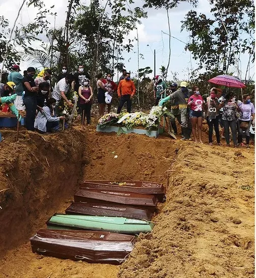 Imagem ilustrativa da imagem BRASIL ULTRAPASSA 200 MIL MORTES POR COVID
