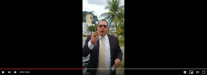 Adeilson Bezerra alega que gravou o vídeo para um grupo de familiares no WhatsApp