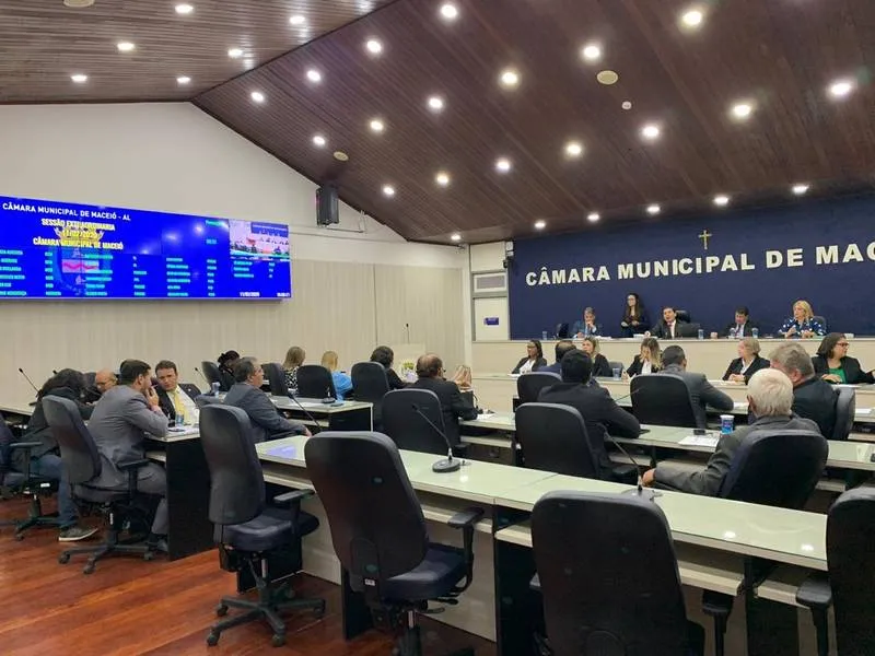 Câmara de Maceió terá 25 vereadores a partir deste ano; até 2020 eram 21 cadeiras