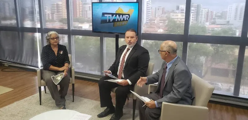 Em sabatina na TV Mar, Lenilda lembra que ‘moradores dos bairros viviam lá há décadas’