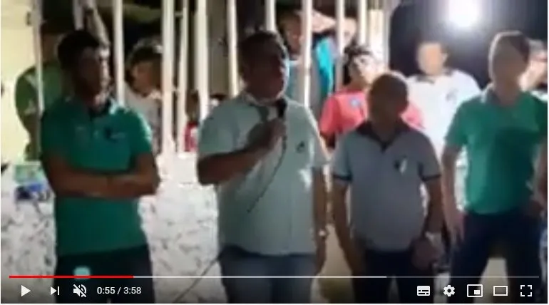 Discurso logo passou a circular nas redes sociais, colocando em risco a candidatura de Kil Freitas, que tenta a reeleição