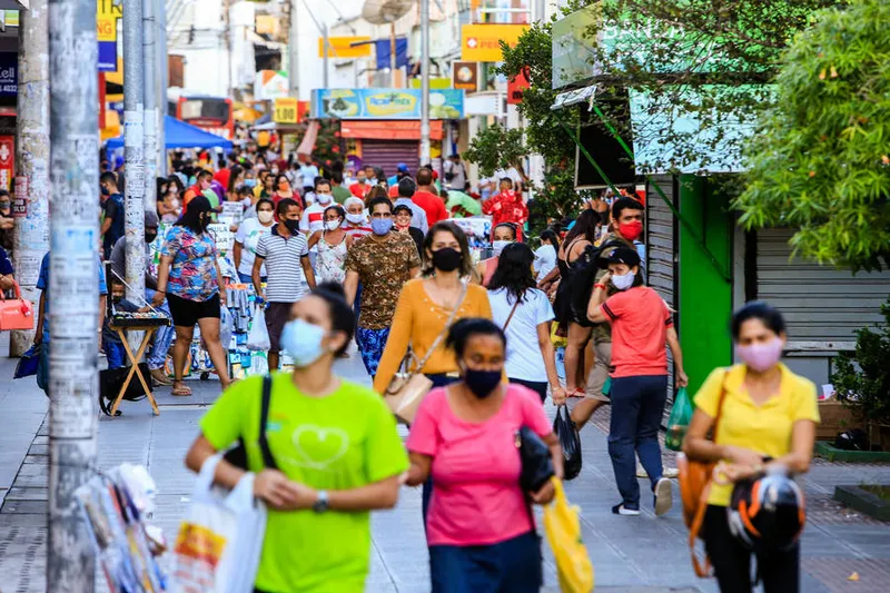 Maceió, 10 de julho de 2020
Movimento no centro do comércio de Maceió, na  semana da retomada durante a pandemia do coronavírus. Alagoas - Brasil.
Foto: ©Ailton Cruz