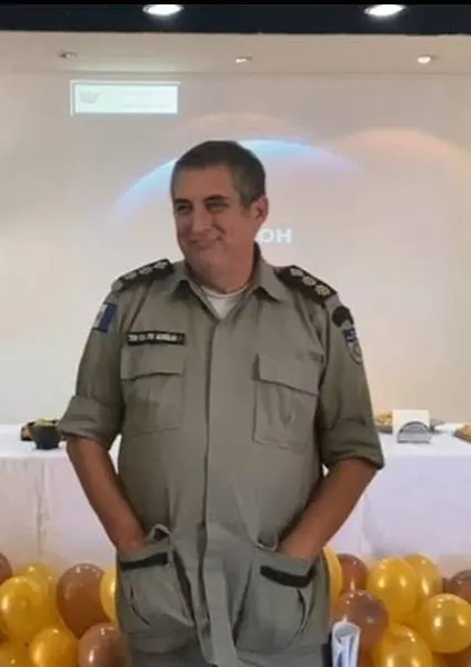 O tenente-coronel Aurélio, do Corpo de Bombeiros, foi mais uma vítima da Covid