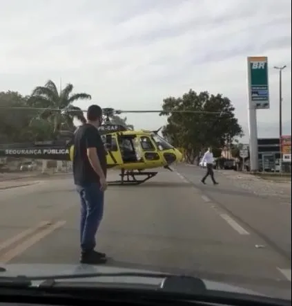 Ações com helicóptero da SSP incluem deslocamento e desembarque de Gaspar por AL