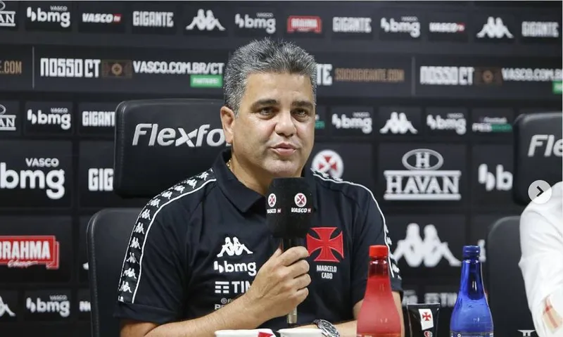 Marcelo Cabo pode comandar o Vasco neste sábado (13), às 18h, contra o Nova Iguaçu, pelo Carioca