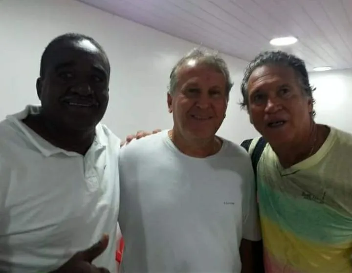 Peu (à direita) e Zico (ao centro) marcaram a época de ouro do Flamengo 