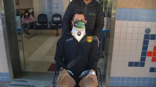 Árbitro da FGF, Rodrigo Crivellaro, sai do hospital após ter sido agredido em partida da 2ª divisão do Gaúcho