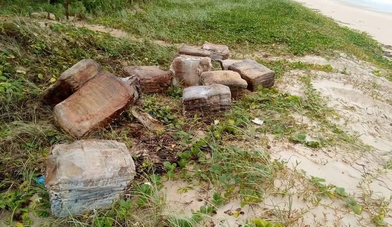 Imagem ilustrativa da imagem MAIS 16 FARDOS DE LÁTEX APARECEM NO LITORAL ALAGOANO