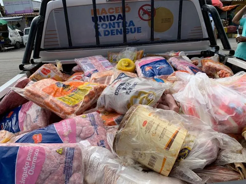 Imagem ilustrativa da imagem VIGILÂNCIA APREENDE 1.360 KG DE ALIMENTOS NA P. VERDE