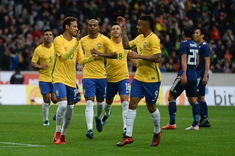 durante o jogo amistoso Japao x Brasil, realizado no Estadio Pierre Mauroy em Lille na Franca, preparativo para a Copa da Russia de 2018.
