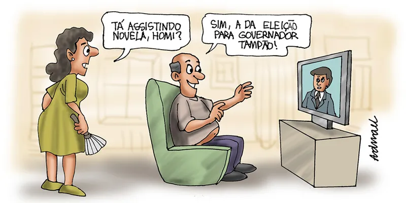 Imagem ilustrativa da imagem Charge de Adnael Silva - 10/05/2022