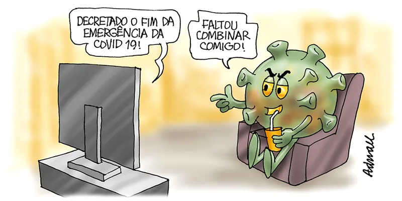 Imagem ilustrativa da imagem Charge de Adnael Silva - 19/04/2022
