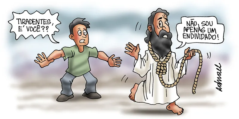 Imagem ilustrativa da imagem Charge de Adnael Silva - 21/04/2022