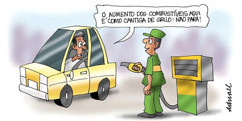 Imagem ilustrativa da imagem Charge de Adnael Silva - 28/04/2022