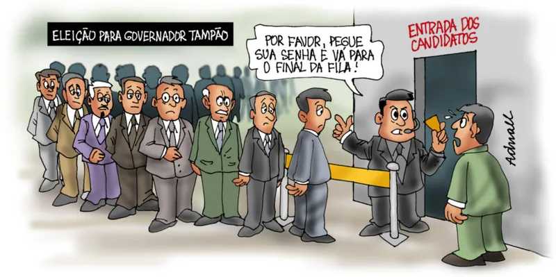 Imagem ilustrativa da imagem Charge de Adnael Silva - 30/04 e 01/05/2022