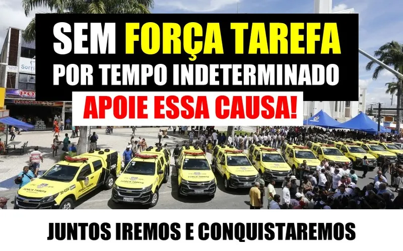 Imagem ilustrativa da imagem PMs AMEAÇAM BOICOTE À FORÇA-TAREFA E COBRAM VALORIZAÇÃO