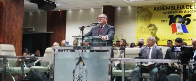 Pastor-presidente da AD Alagoas, José Orisvaldo Nunes fez a leitura oficial em um texto clássico sobre a obra missionária