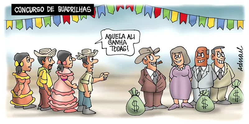 Imagem ilustrativa da imagem Charge de Adnael Silva - 15/06/2022