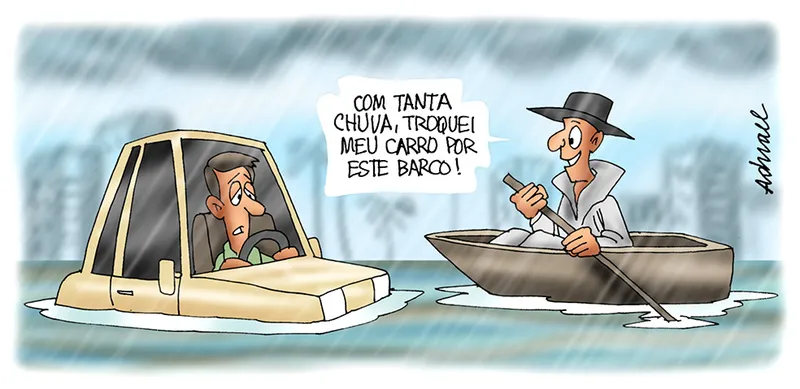 Imagem ilustrativa da imagem Charge de Adnael Silva - 16/06/2022