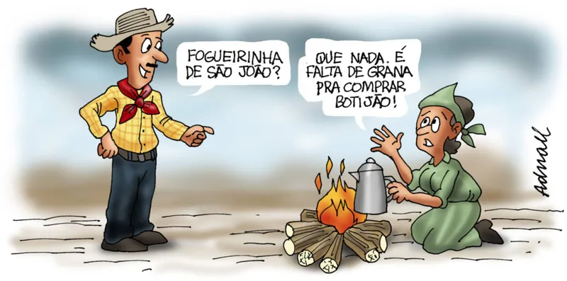 Imagem ilustrativa da imagem Charge de Adnael Silva - 17/06/2022