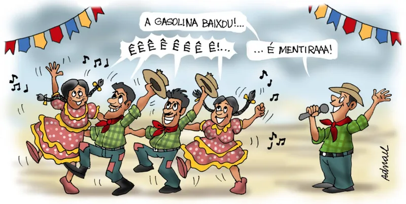 Imagem ilustrativa da imagem Charge de Adnael Silva - 18 e 19/06/2022