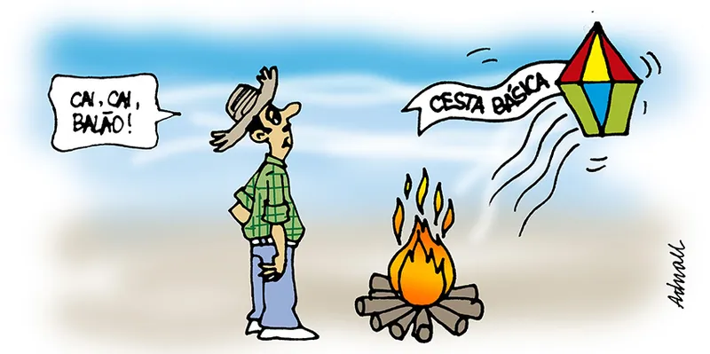 Imagem ilustrativa da imagem Charge de Adnael Silva - 24/06/2022