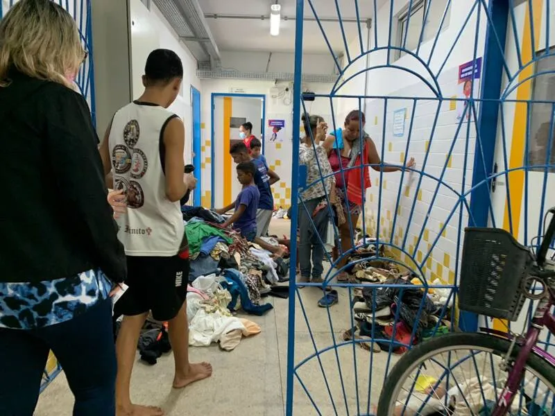 Comunidade Espírita Nosso Lar é apenas um dos locais que estão servindo de abrigo para famílias desabrigadas