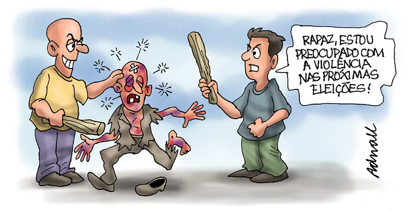 Imagem ilustrativa da imagem Charge de Adnael Silva - 13/07/2022