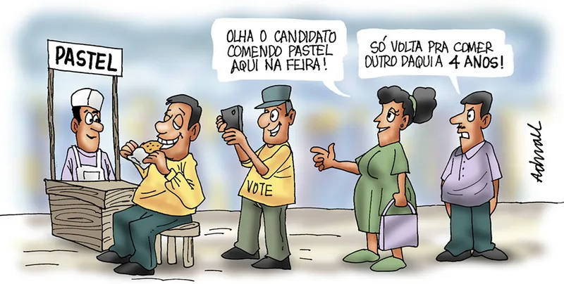 Imagem ilustrativa da imagem Charge de Adnael Silva - 03/08/2022
