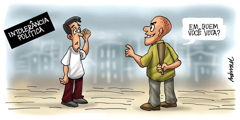 Imagem ilustrativa da imagem Charge de Adnael Silva - 11/10/2022