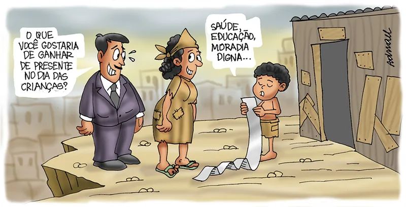Imagem ilustrativa da imagem Charge de Adnael Silva - 12/10/2022
