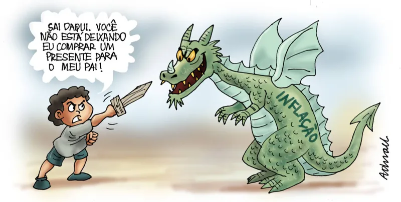 Imagem ilustrativa da imagem Charge de Adnael Silva - 13 e 14/08/2022