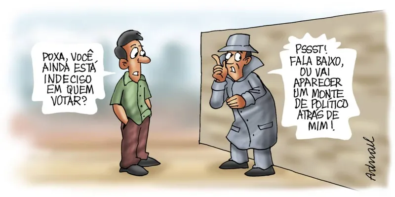 Imagem ilustrativa da imagem Charge de Adnael Silva - 14/09/2022