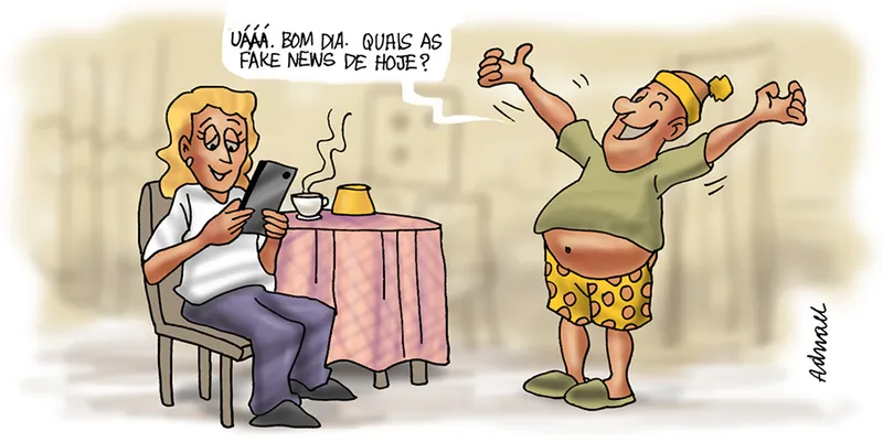 Imagem ilustrativa da imagem Charge de Adnael Silva - 19/08/2022